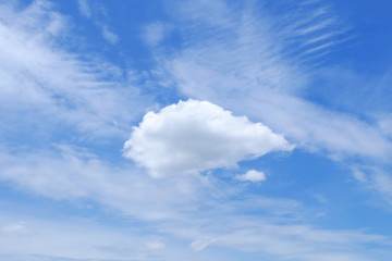 blue sky with white clouds