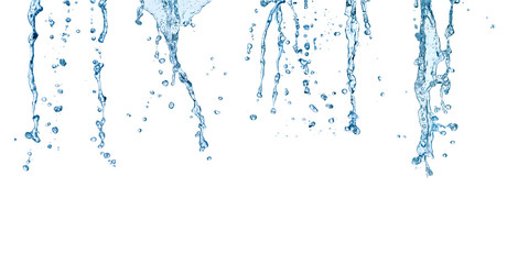 eau splash goutte bleu liquide