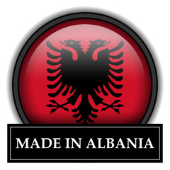 Made in button - Albania