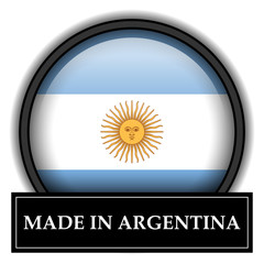 Made in button - Argentina