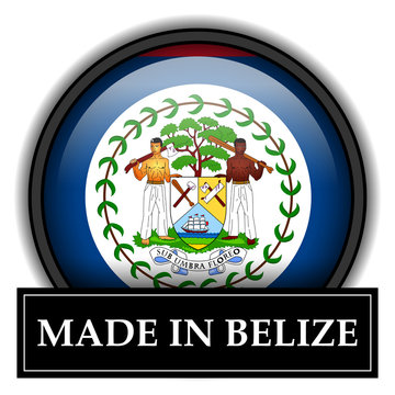 Made in button - Belize