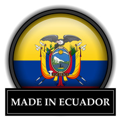 Made in button - Ecuador