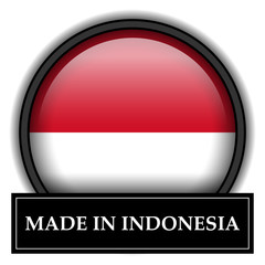Made in button - Indonesia
