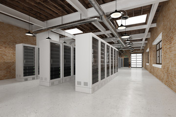 Rechenzentrum mit Server für Cloud Computing - obrazy, fototapety, plakaty
