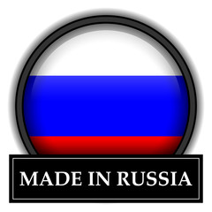Made in button - Russia