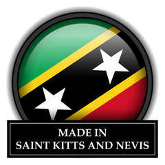 Made in button - Saint Kitts and Nevis