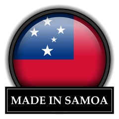 Made in button - Samoa