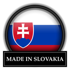 Made in button - Slovakia