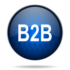 b2b internet blue icon