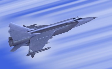 3d model of jetfighter