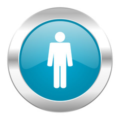 male internet blue icon