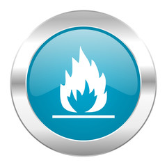 flame internet blue icon
