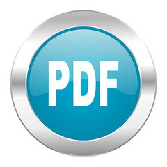 pdf internet blue icon