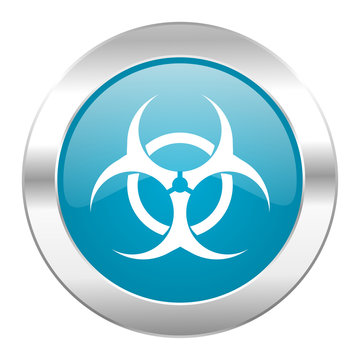 biohazard internet blue icon