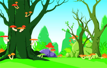 Naklejka premium Forest