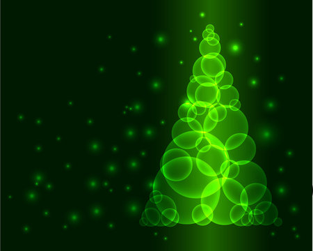 Green christmas tree