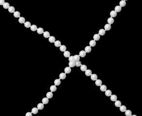 Cross of faux pearls