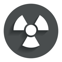 Radiation sign icon. Danger symbol.