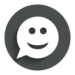 Smile face sign icon. Smiley symbol.