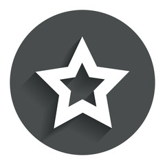 Star sign icon. Favorite button. Navigation
