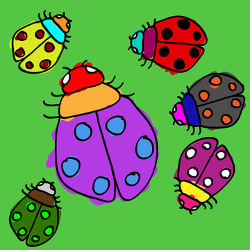 Child ladybugs