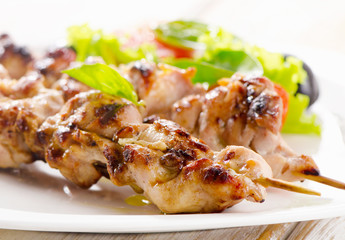 Grilled chicken, Selective focus