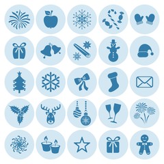 Christmas and winter icons