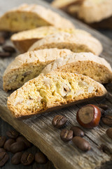 Biscotti with hazelnuts.