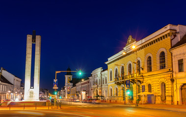Fototapeta na wymiar Memorandum Monument in Cluj-Napoca, Romania