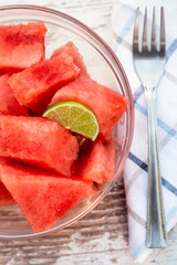 Dessert of watermelon