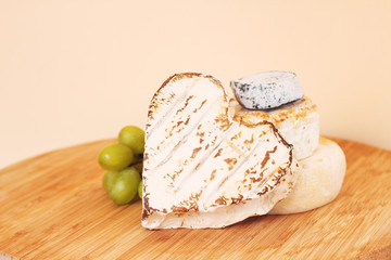 Collection of camembert cheese