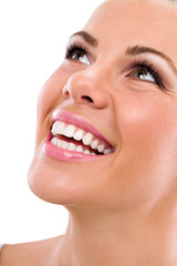 Obraz premium young woman with great healthy teeth