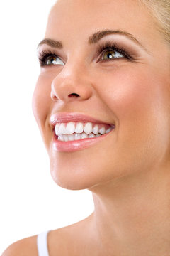 woman with great healthy white teeth