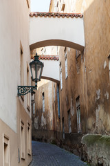 mittelalterliche Gasse in Prag