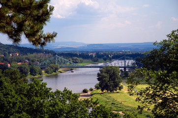 Fototapeta premium Das blaue Wunder – Dresden