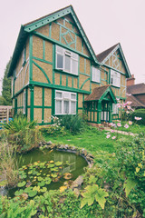 retro style english house