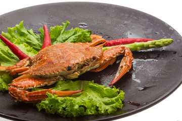 Boiled crab