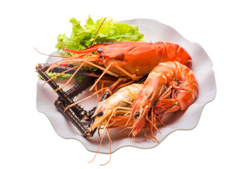 Giant Freshwater Prawn and king prawns