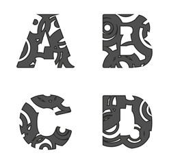 abstract alphabet letters