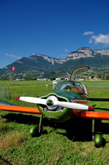 avion en préparation de décollage