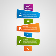 Vector abstract colorful infographic. Design elements.