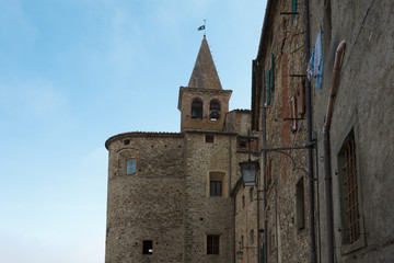 Fototapeta na wymiar picturesque nook in Anghiari, Tuscany, Italy