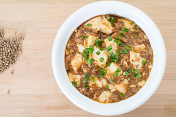 Sichuan mapo tofu, chinese food