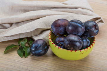 Ripe fresh plum