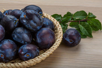 Fresh plums