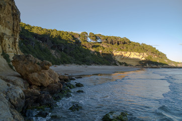 Fototapeta na wymiar Bucht in Katalonien - Strand