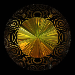 fantastic illustrated glass background object