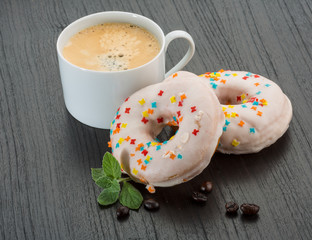Coffee with donuts