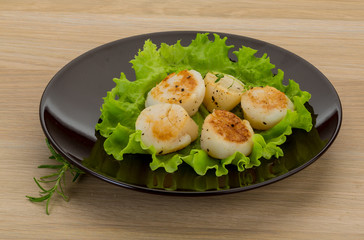 Grilled scallops