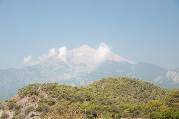 Fototapeta na wymiar panorama of mountain in Turkey